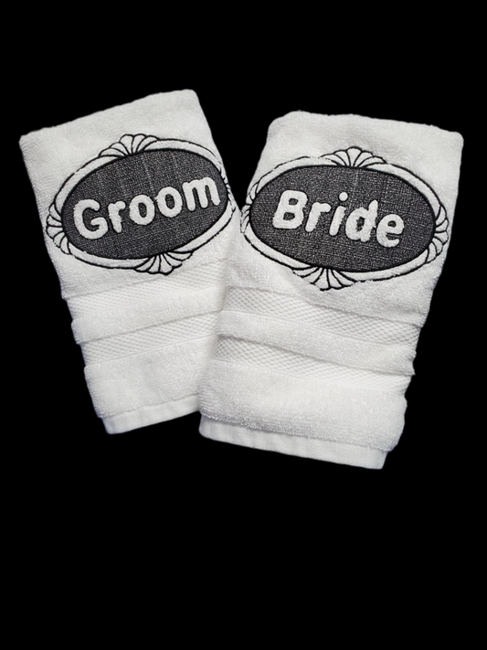 Bride and Groom Hand towels