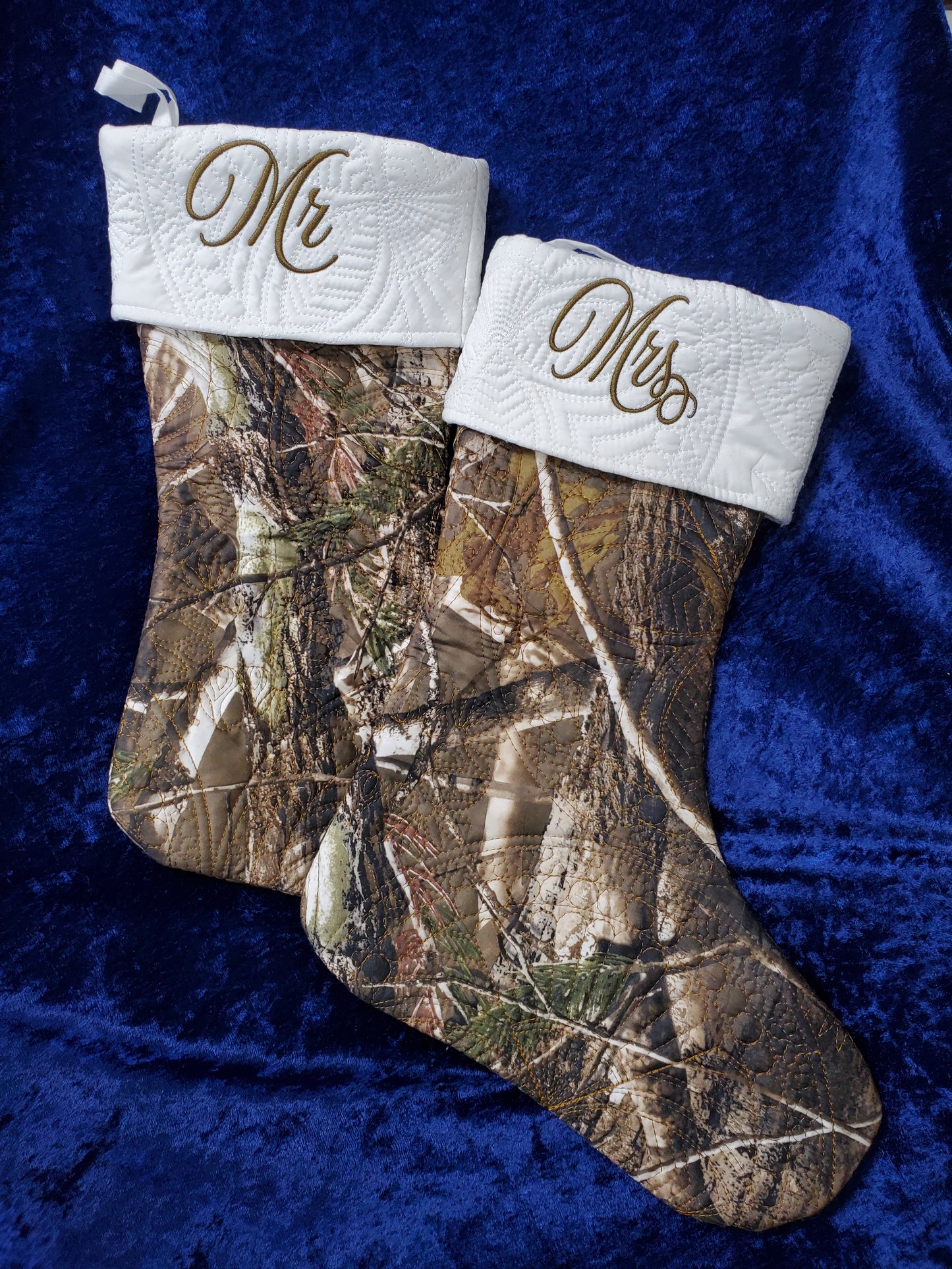 Mr. And Mrs. Camouflage Stockings